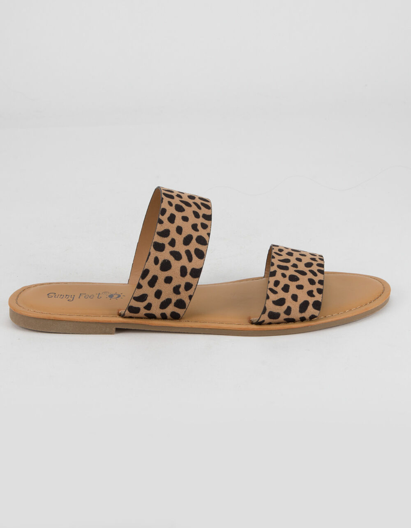 SUNNY FEET 2 Strap Womens Slide Sandals image number 1