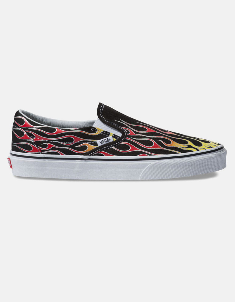 VANS Mash Up Flames Black & True White Slip-On Shoes image number 0