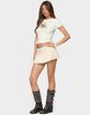 EDIKTED Lovina Grommet Pleated Mini Skort image number 3