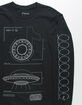TikTok x Tillys Area 51 UFO Blueprint Mens T-Shirt image number 4
