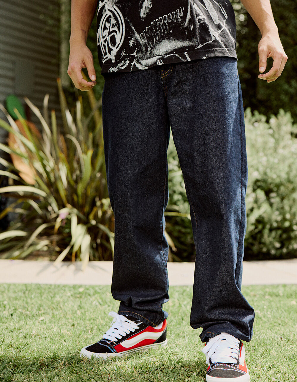 RSQ Mens Loose Dark Rinse Jeans - RINSE - 32x32 | Tillys