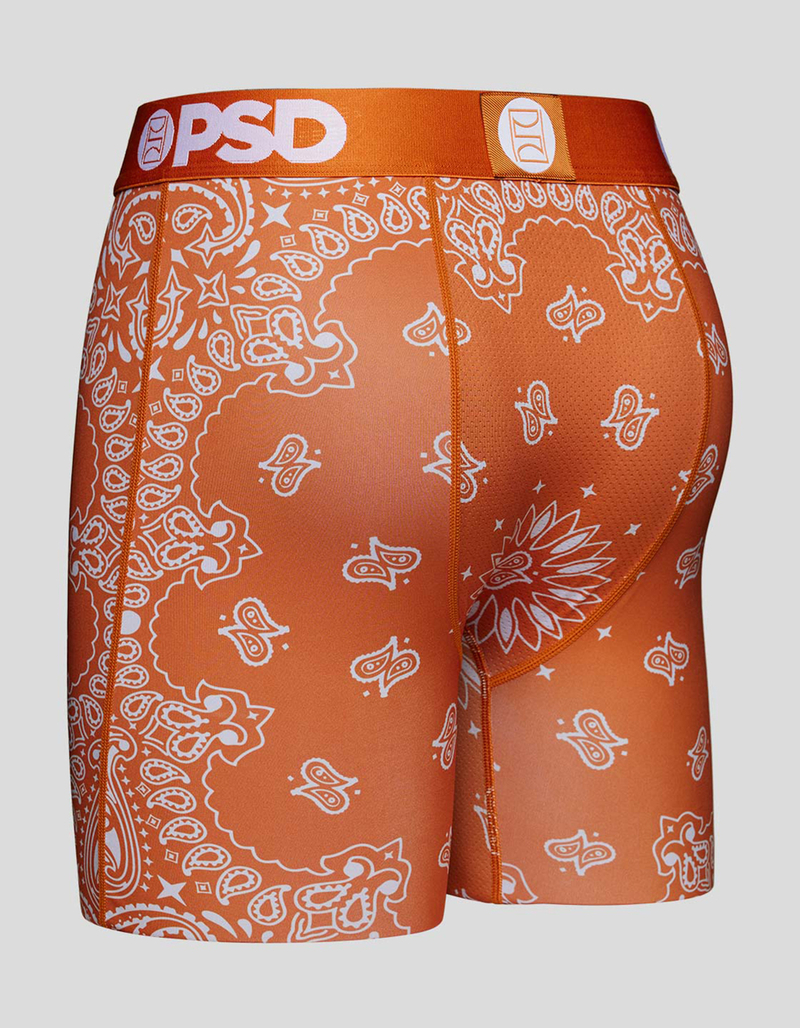 PSD Burnt Orange Bandana Mens Boxer Briefs image number 2