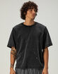 RSQ Mens Paint Splatter Boxy Tee image number 1