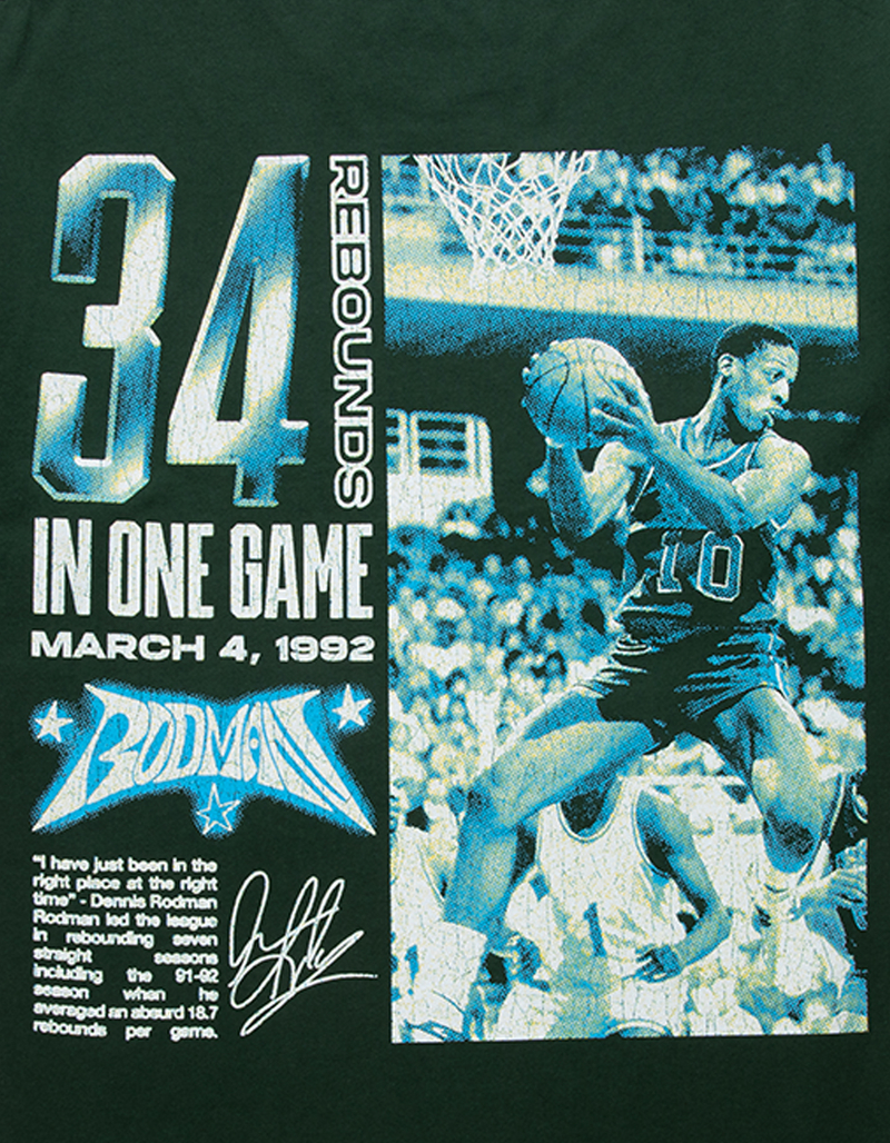 RODMAN 34 Rebounds Mens Tee image number 2