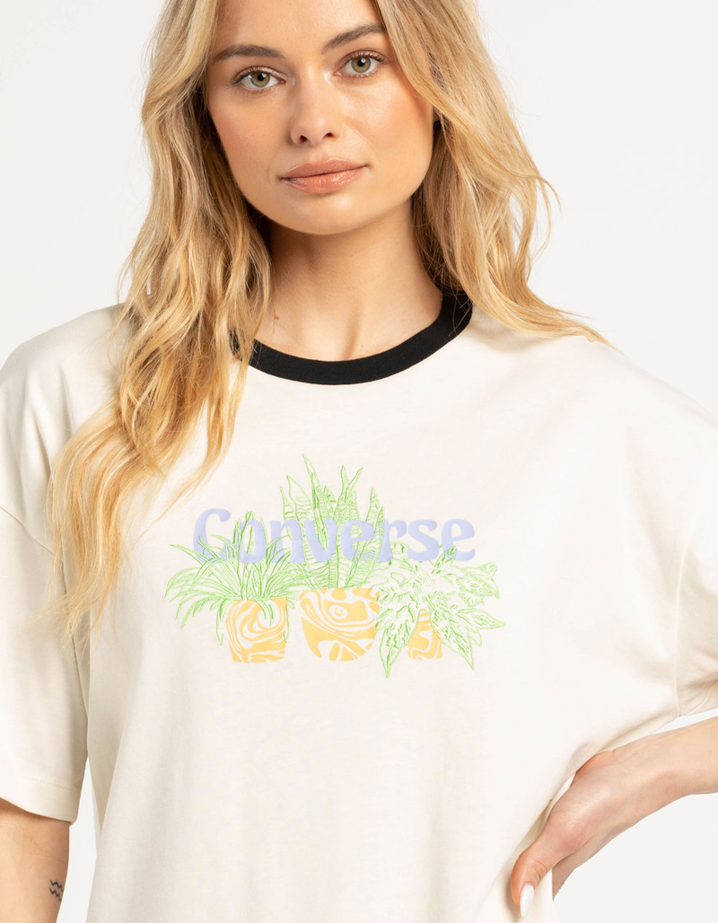 CONVERSE Plant Powered Womens Ringer Tee image number 1