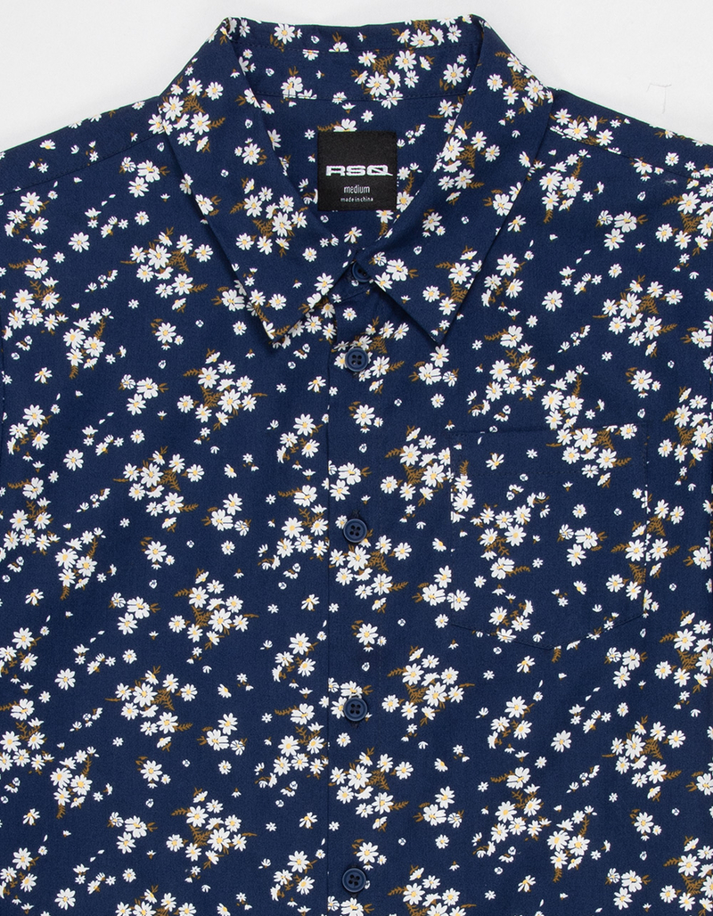 RSQ Boys Ditsy Floral Button Up Shirt image number 1
