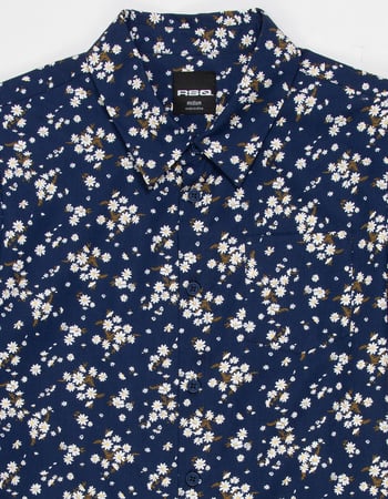 RSQ Boys Ditsy Floral Button Up Shirt Alternative Image