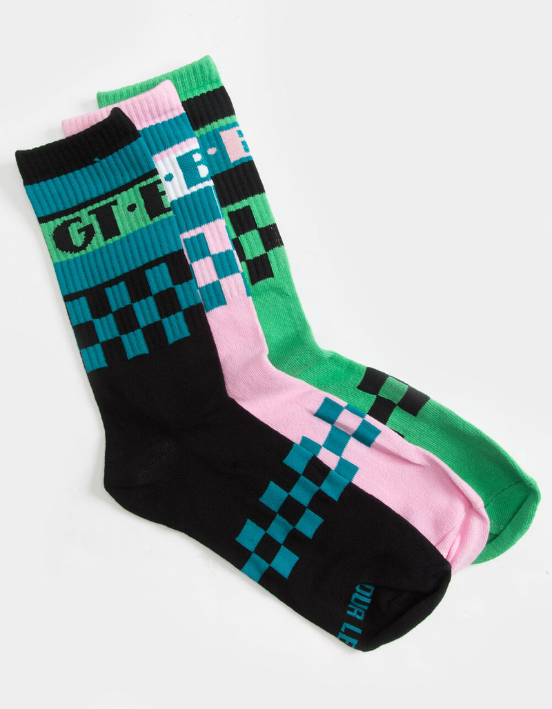 OUR LEGENDS 3 Pack GT BMX Mens Crew Socks image number 0