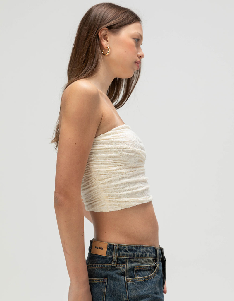 FULL TILT Texture Cinch Womens Tube Top image number 2