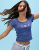 FULL TILT Embroidered Seashells Girls Tee image number 5