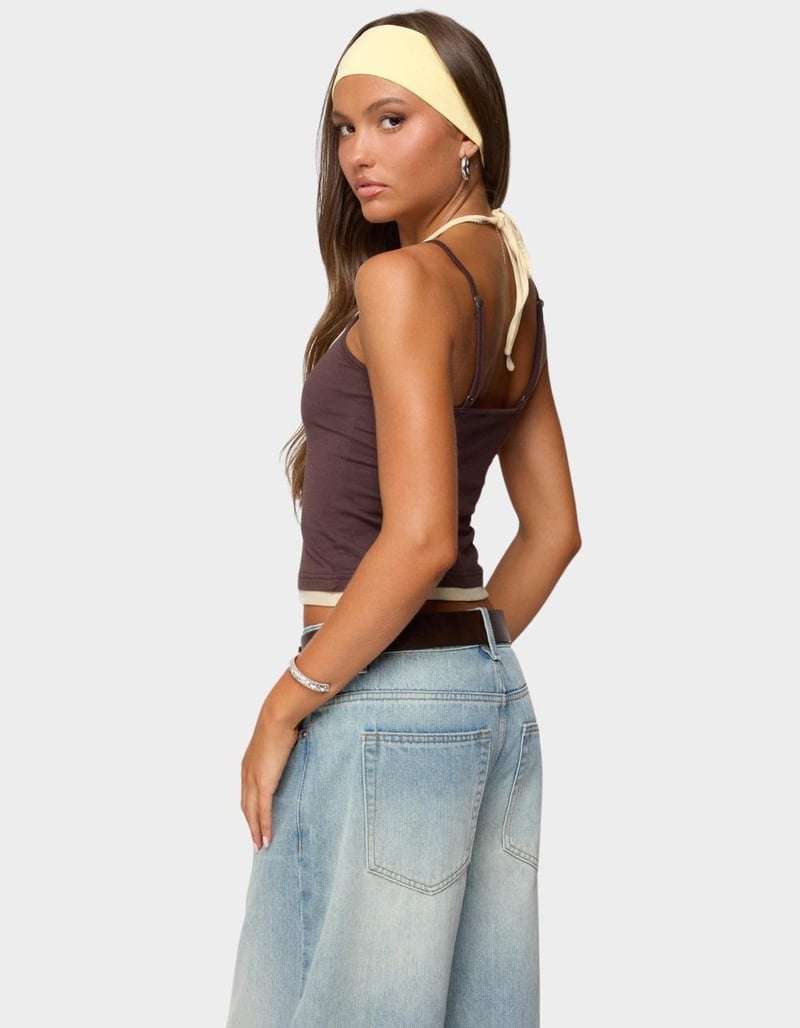 EDIKTED Roya Layered Halter Tank Top image number 2
