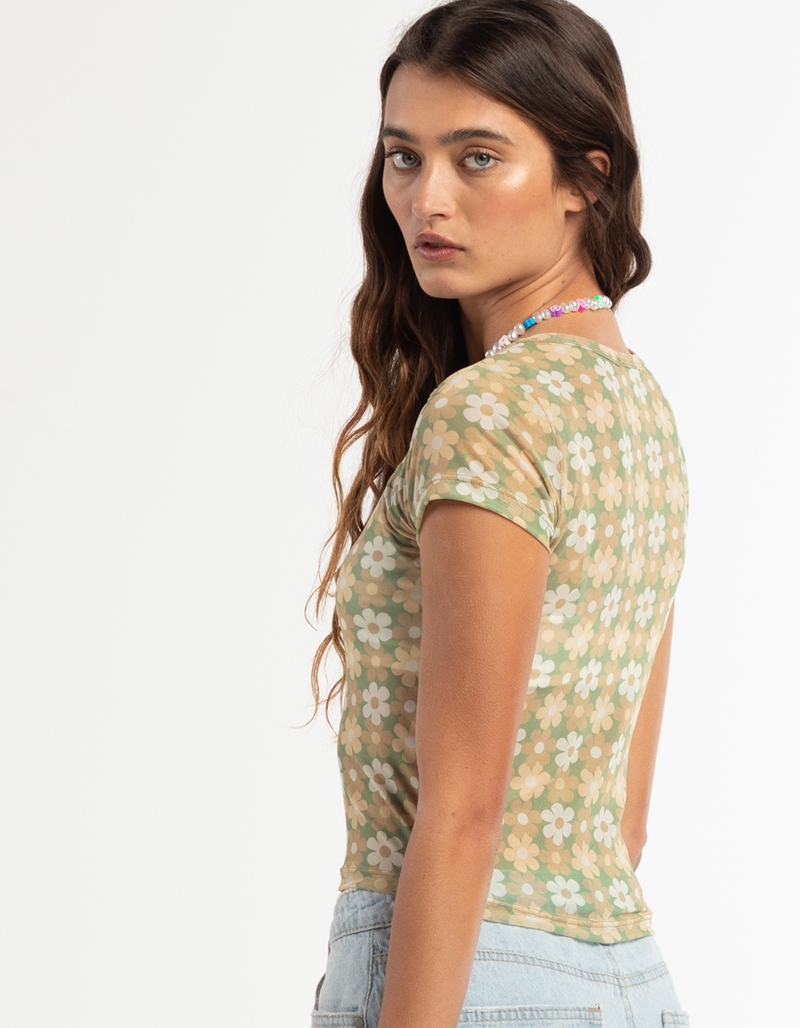 FULL TILT Daisy Womens Mesh Tee image number 1