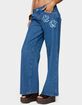 EDIKTED Flower Patch Low Rise Jeans image number 2