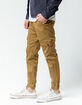 LIRA Juckson Khaki Mens Cargo Jogger Pants image number 1