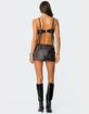 EDIKTED Sadaf Faux Leather Mini Skort image number 5