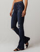 SKY AND SPARROW Ripped Womens Flare Jeans image number 2