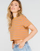 RSQ Stripe Womens Crop Tee image number 2