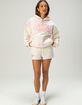 HAPPY CAMP3R Pink Patchwork Womens Hoodie image number 4