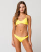 RVCA Cross Back Bralette Yellow Bikini Top image number 4