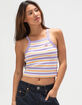 DICKIES Stripe Rib Knit Womens Tank Top image number 1