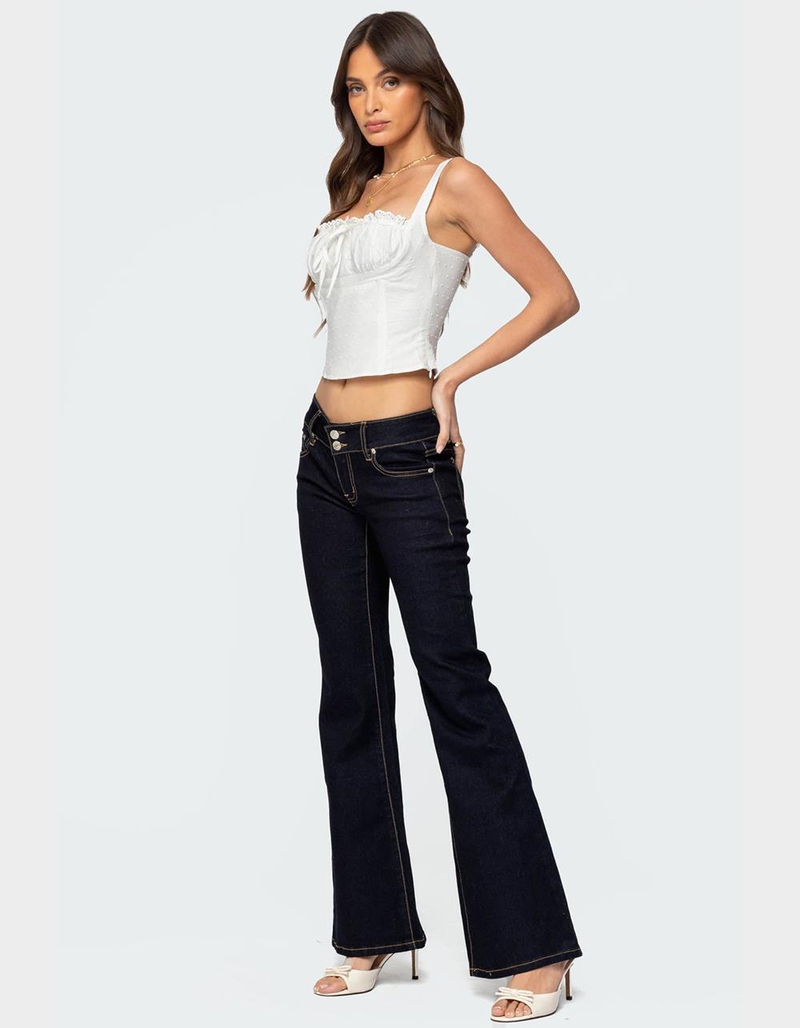 EDIKTED Dulcie Dotted Cotton Bustier Top image number 4