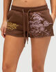 ED HARDY Tiger Mountain Womens Fleece Shorts image number 4