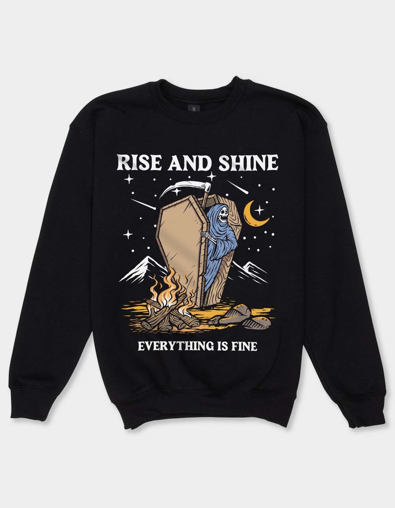 GRIM REAPER Rise And Shine Unisex Kids Crewneck Sweatshirt image number 0