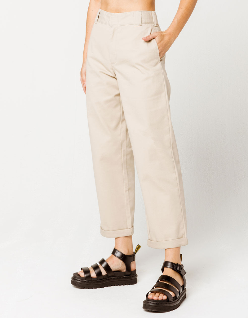 DICKIES Roll Hem Crop Wide Leg Pants Pants image number 1