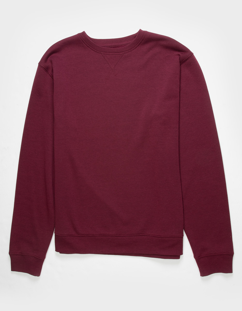 RSQ Mens Solid Crewneck Fleece Sweatshirt image number 1