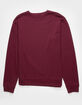 RSQ Mens Solid Crewneck Fleece Sweatshirt image number 2