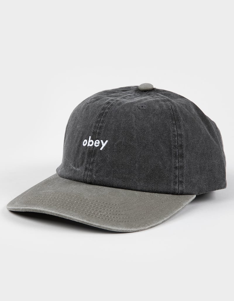 OBEY Pigment 2 Tone Lowercase Strapback Hat image number 0