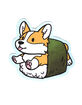 Corgi Sushi Sticker image number 1