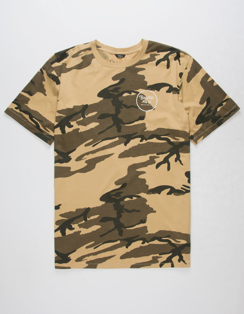 BRIXTON Wheeler II Camo Mens T-Shirt image number 1
