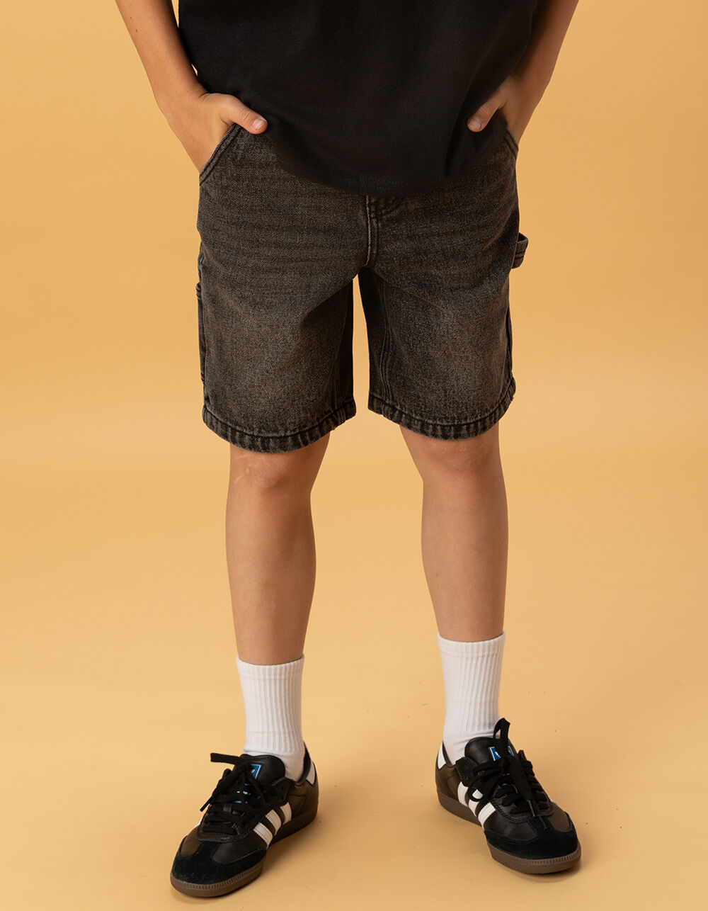 RSQ Boys Utility Jorts - WASHED BLACK | Tillys