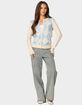 EDIKTED Maybelle Argyle Cardigan image number 5