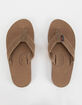 RAINBOW Single Layer Premier Leather Mens Flip Flops image number 2