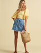 BILLABONG x The Salty Blonde Tied Up Denim Skirt image number 4
