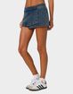 EDIKTED Asymmetric Denim Wrap Skort image number 4