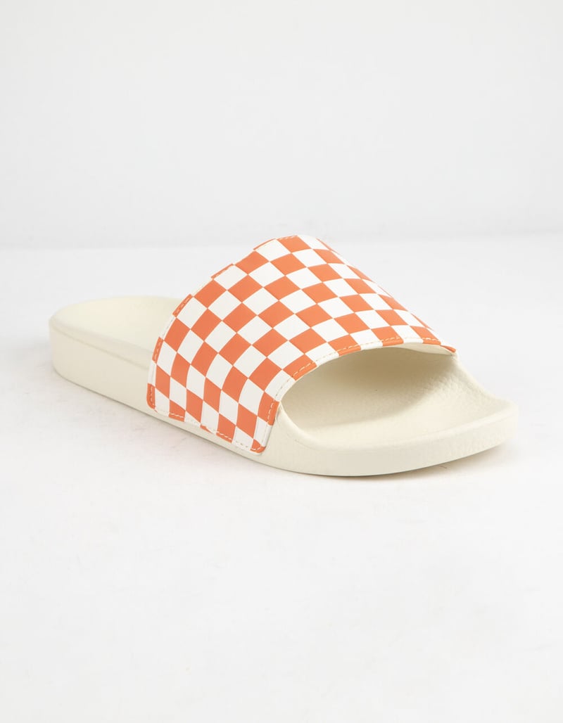 VANS Checkered Rust Womens Slide Sandals image number 0