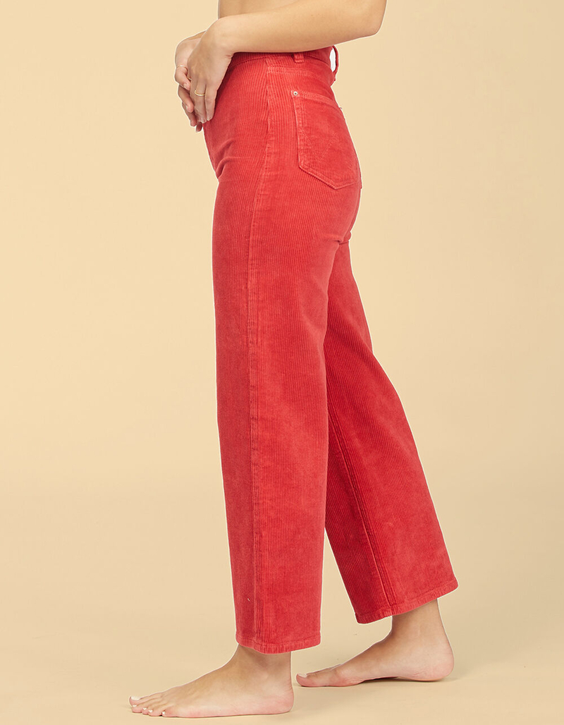BILLABONG x Wrangler The Retro Womens Red Corduroy Pants image number 2