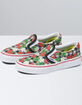 VANS Strawberry Gingham Girls Classic Slip-On Shoes image number 1