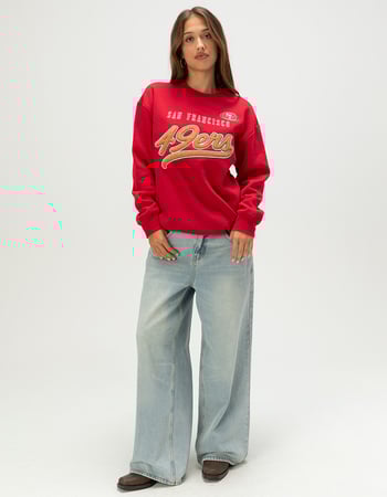 SAN FRANCISCO 49ERS Script Womens Crewneck Sweatshirt Alternative Image