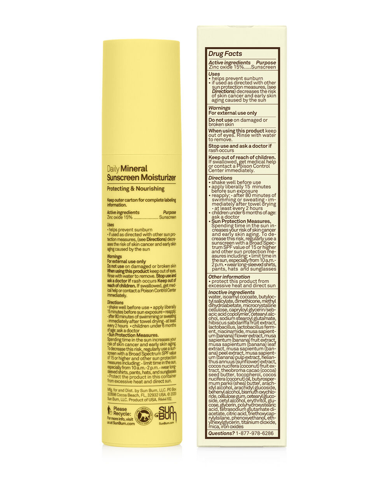 SUN BUM Daily Mineral Sunscreen Moisturizer SPF 30 image number 1