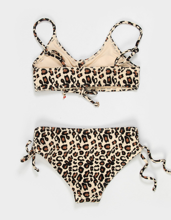 FULL TILT Leopard Girls Bralette Bikini Set Alternative Image