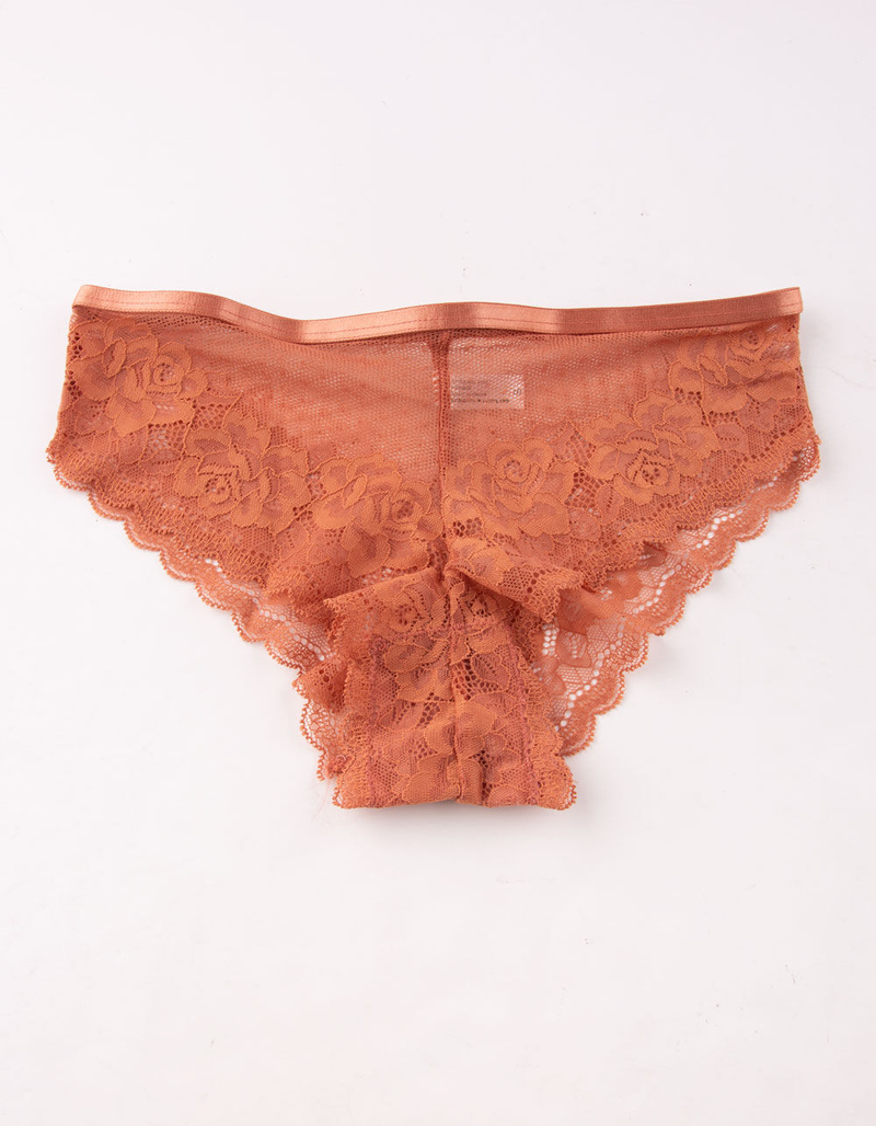 FULL TILT Lace Rust Hipster Panties image number 0