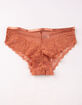 FULL TILT Lace Rust Hipster Panties image number 1