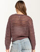 FULL TILT Essentials Open Knit Womens Pullover Sweater image number 4
