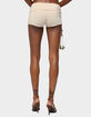 EDIKTED Thia Ruched Bead Foldover Shorts image number 3