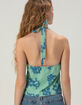 FULL TILT Hibiscus Womens Halter Top image number 4