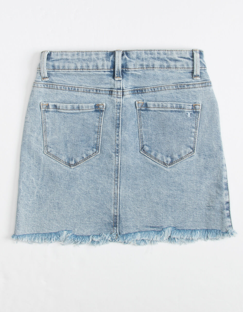 TRACTR Rainbow Button Girls Denim Skirt image number 1